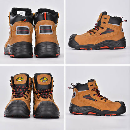 Safetoe Composite Toe Work Boots With Overcap