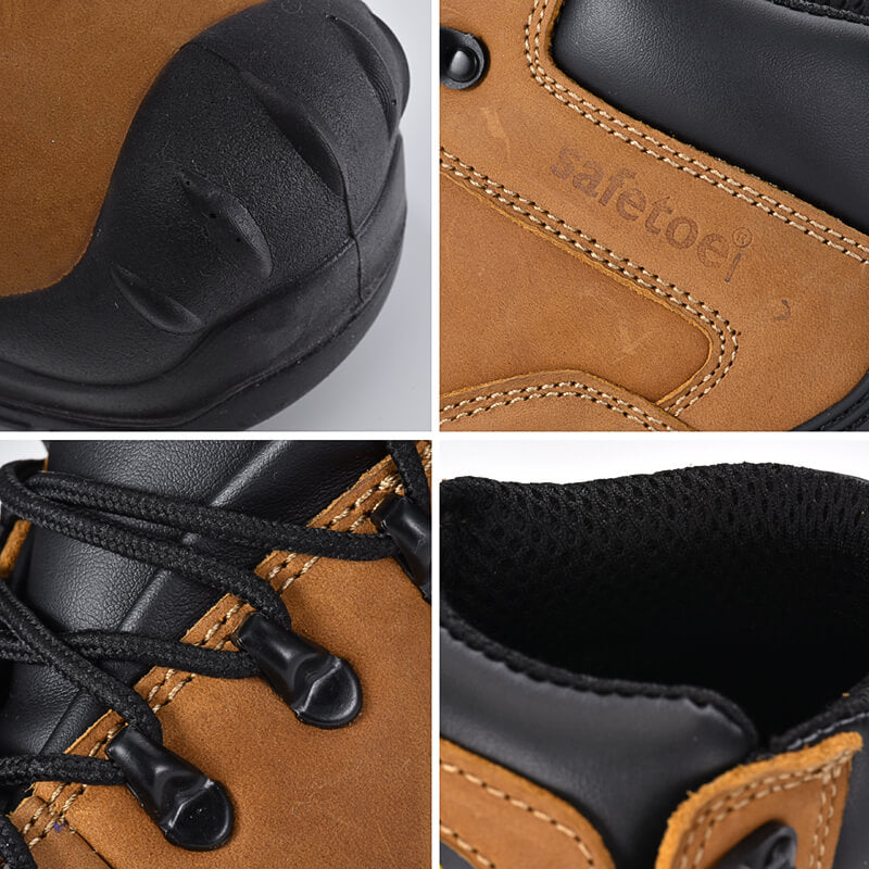 Safetoe Composite Toe Work Boots With Overcap