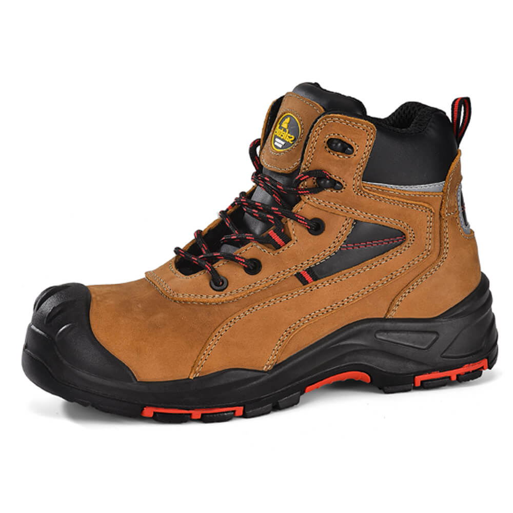 Safetoe Composite Toe Work Boots With Overcap